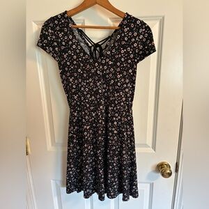 Aeropostale Black Floral Dress